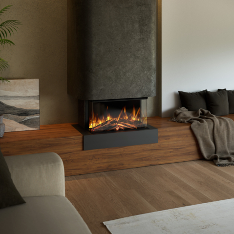 British Fires Ashlett 650 Insert Driezijdig
